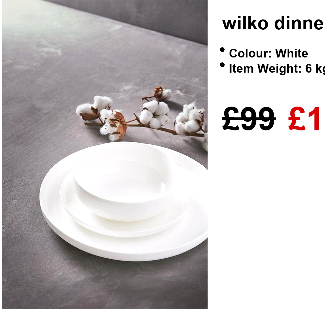 wilko White Dinner Set - New Bone China - 12 Piece - Dishwasher & Microwave Safe - Dinner Plate, Side Plate & Bowl - Day-to-Day Crockery - Ideal for Families of 4 - Everyday Use - Image 4