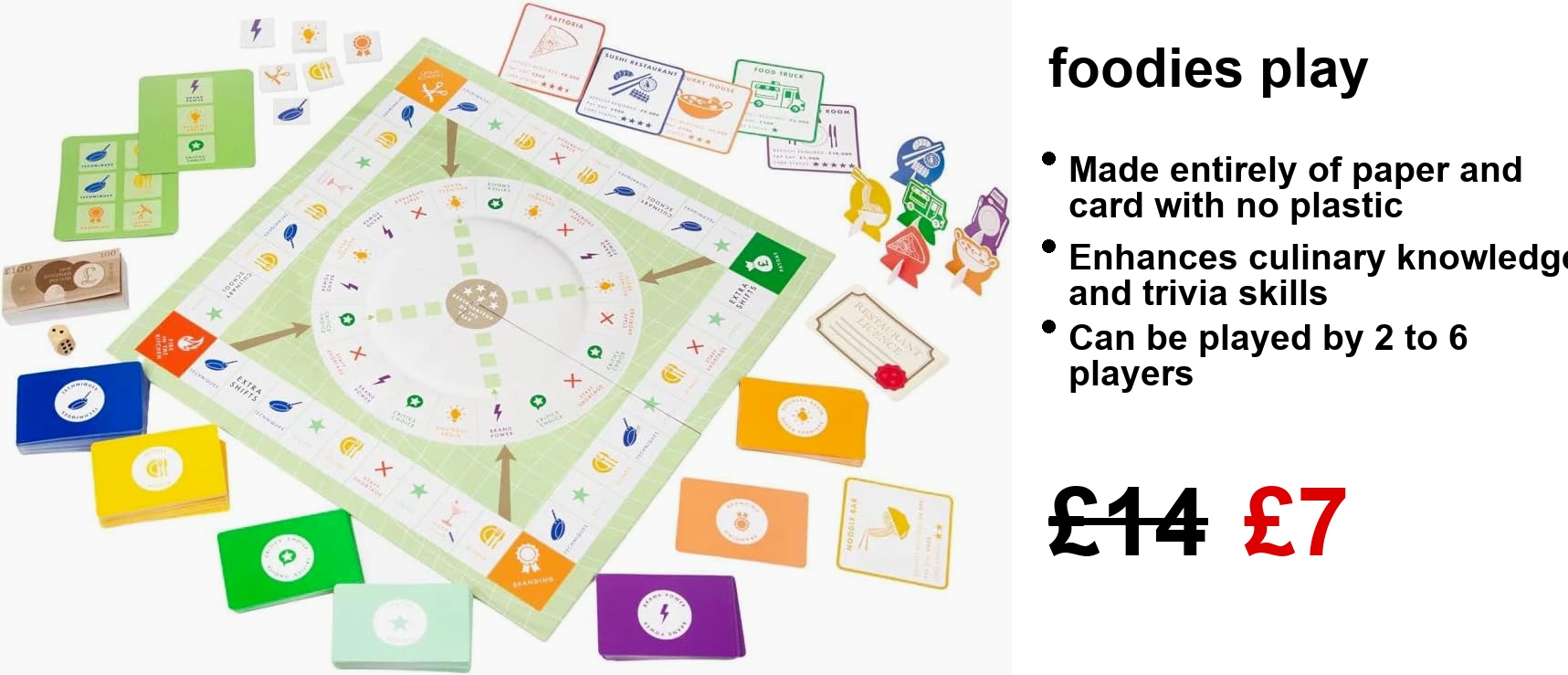 Talking Tables The Foodies Game - Food Themed Board Game For Couples, Families, Friends and Foodies - 2-6 Players - Image 5